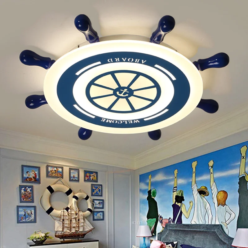 

Kids Room Ceiling Lights LED Modern Rudder Design Acrylic Simplicity Protect Eyesight Children Room Ceiling Lamp Lampara Techo