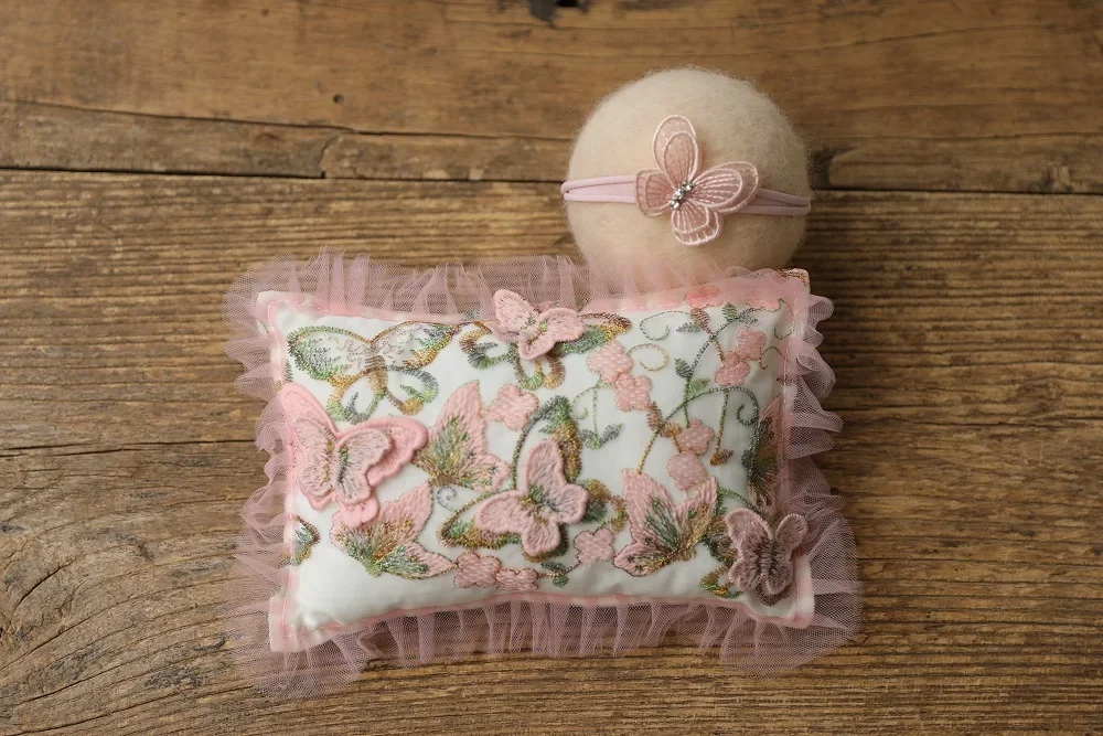 Newborn Photography Props Baby Girl Photography Props Headband Pillow Cushion Baby Photo Shoot Studio Accessories