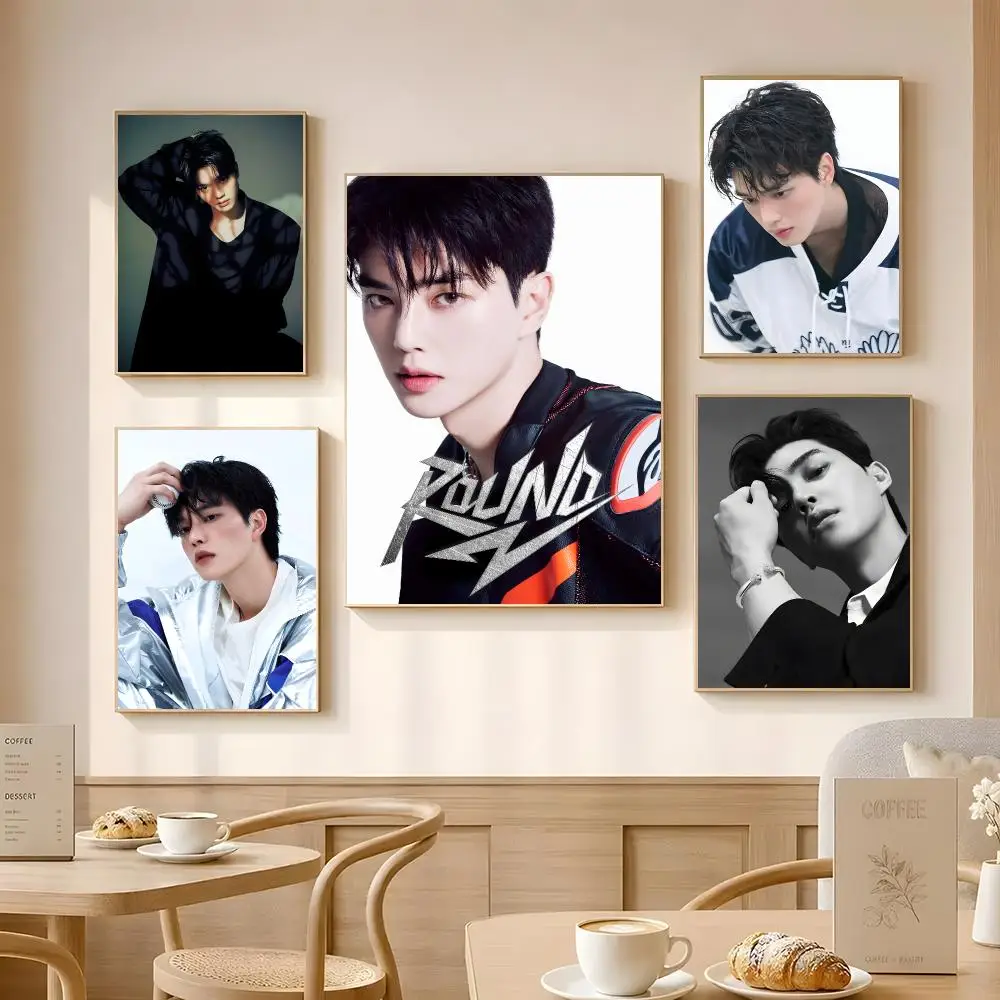 Actor Song Kang Poster Poster Self-adhesive Art Waterproof Paper Sticker Coffee House Bar Room Wall Decor