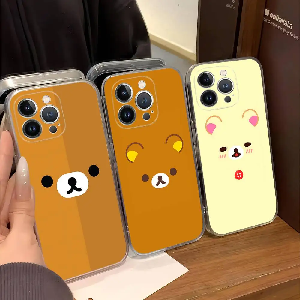 

Popular Cute R-rilakkumas Bear Case For Iphone 17 16 15 Pro Max 11 12 13 14 Pro Plus Phone Cover