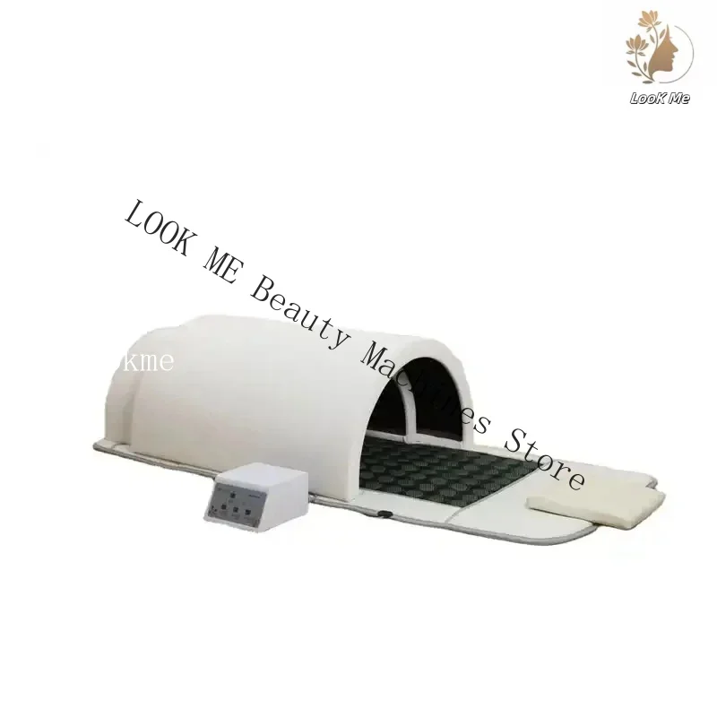 2025Newest far infrared body slimming sauna bed tourmaline therapy heated detox sauna bed