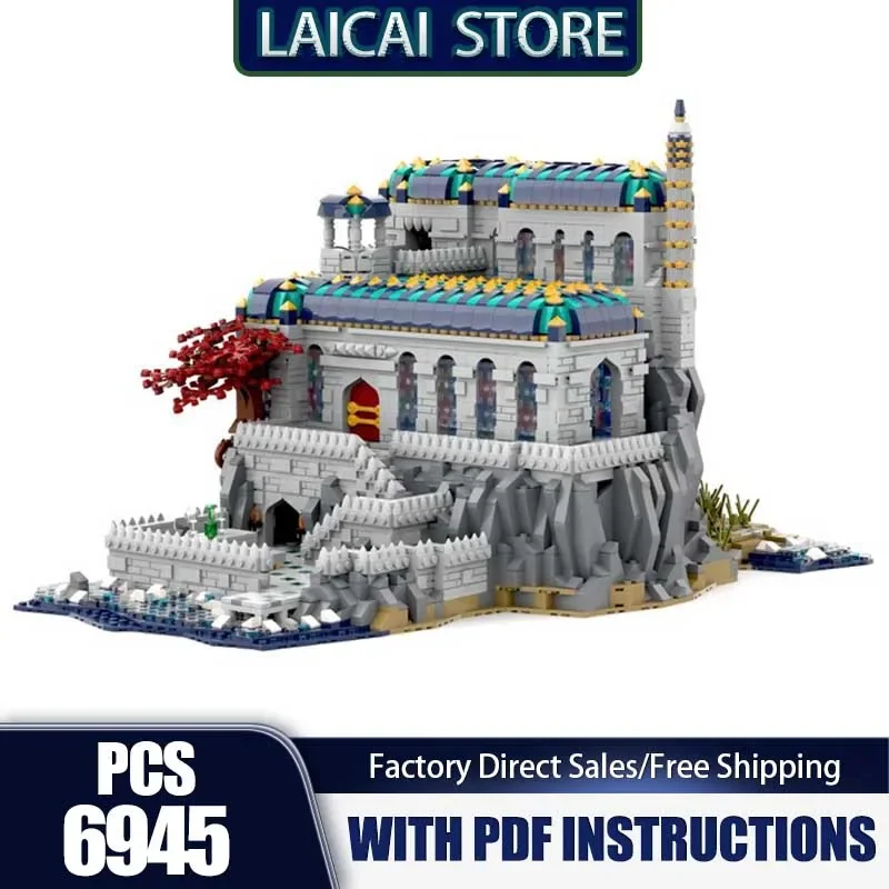 

City Street View Model Moc Building Bricks Oriental Palace Model Building Technology Modular Block DIY Toy Holiday Set Gifts