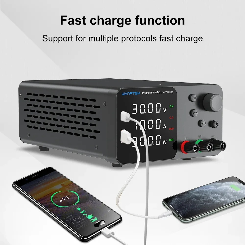 Wanptek قابل للتعديل تيار مستمر امدادات الطاقة 30 فولت 10A LED مختبر مقاعد البدلاء مصدر الطاقة استقرت التبديل امدادات الطاقة الجهد المنظم 60 فولت 5A #2