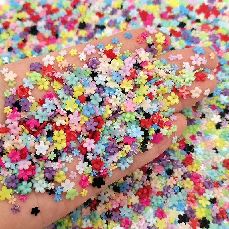 Mix Kleuren Acryl Bloemen Nail Art Decoraties Groothandel Crystal Nail Onderdelen Gems 3D Charms Nail Staal Kralen Nail Accessoires