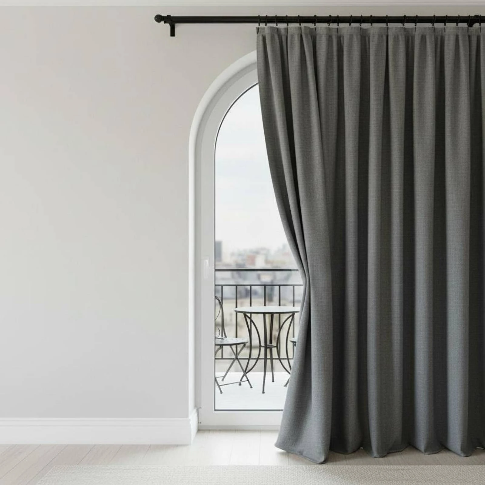 Flexible Curtain Track Hook-Type Runners Bendable Curtain Track for Window Installation