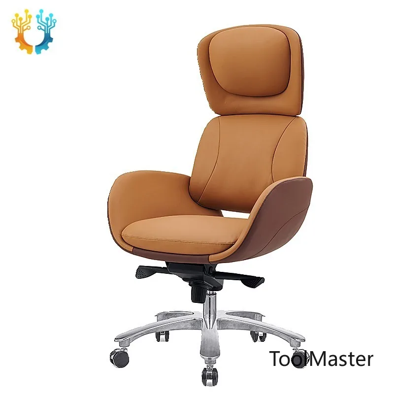 

[2026]Chaise Bureau High Back Ergonomic Executive Office Chair Leather Swivel Chair Conference Chair Office Furniture Silla De O