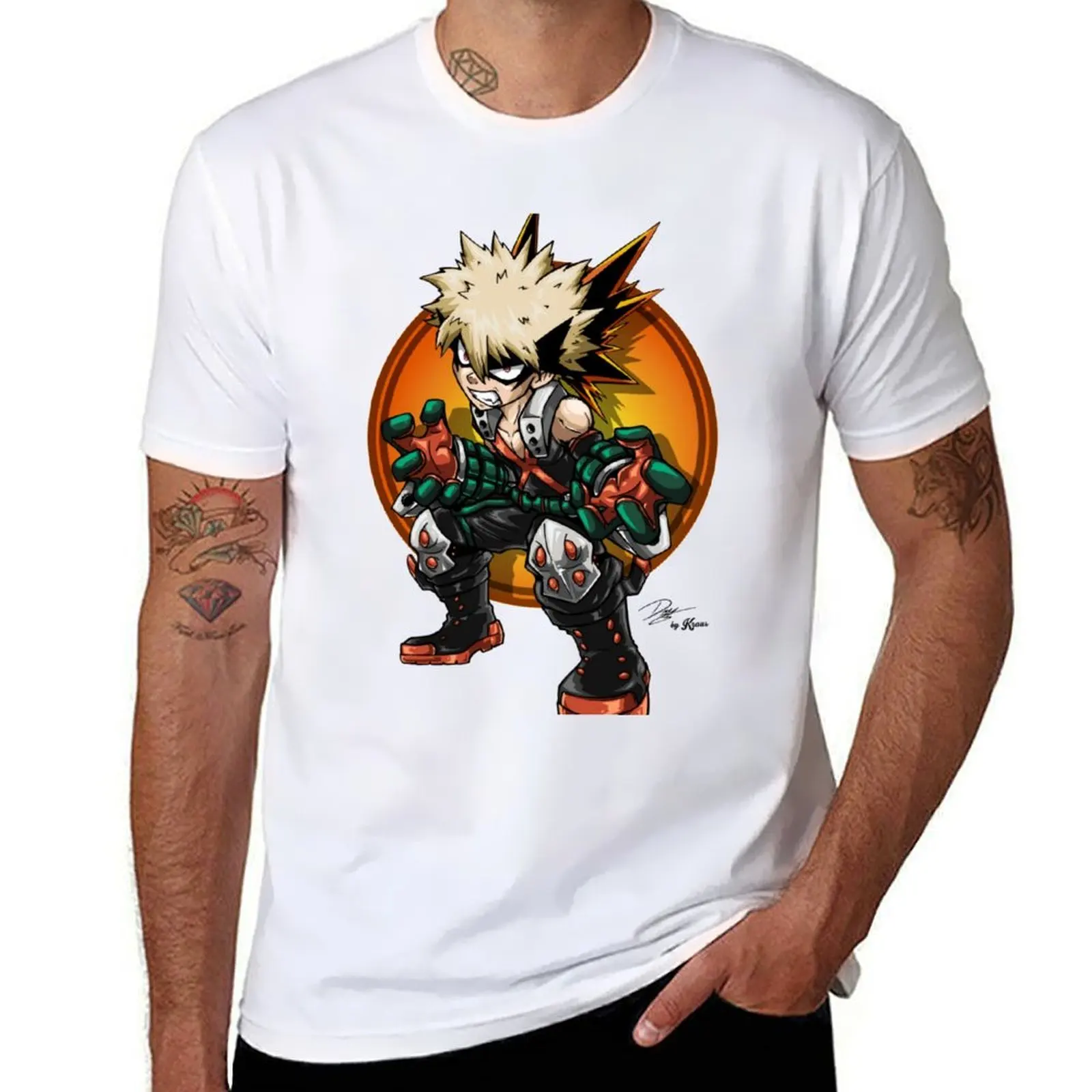 

Katsuki Bakugo T-Shirt printed t shirts for man t shirt man cotton T-Shirt