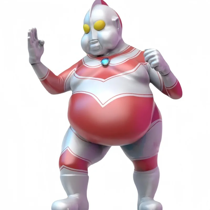 18Cm Gk Obesitas Ultraman Anime Ultraman Kawaii Pvc Model Boneka Mainan Lucu Cosplay Dekorasi Hadiah Ulang Tahun Anak-anak Koleksi Mainan