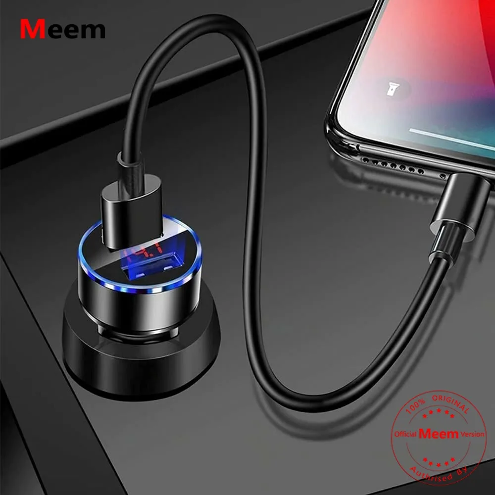 

12V Dual 3.1A USB Car Charger 2 Port Adapter LED Cigarette Socket Fast Charging