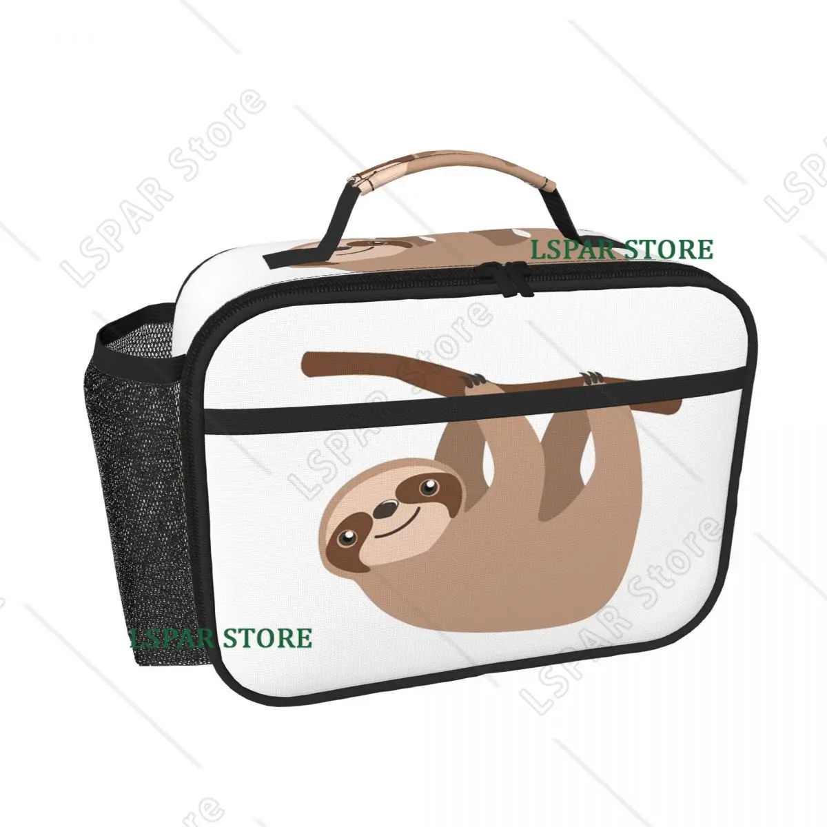 Cute Baby Cartoon Sloth Design Insulated Lunch Bag for Women Kids Leakproof Food Boxes Thermal Lunch Box Tote