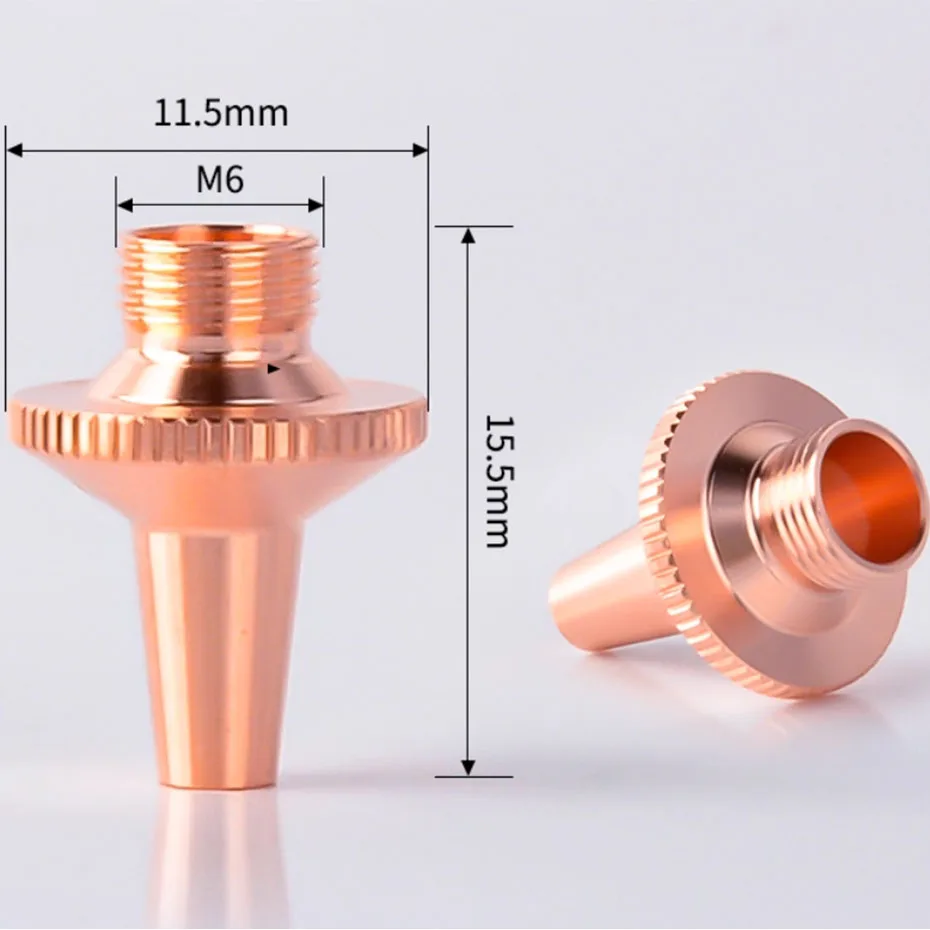 

Laser 3D pipe cutting machine nozzle head cutting nozzle purple copper nozzle single-layer M8 * 0.75 high-speed cutting head