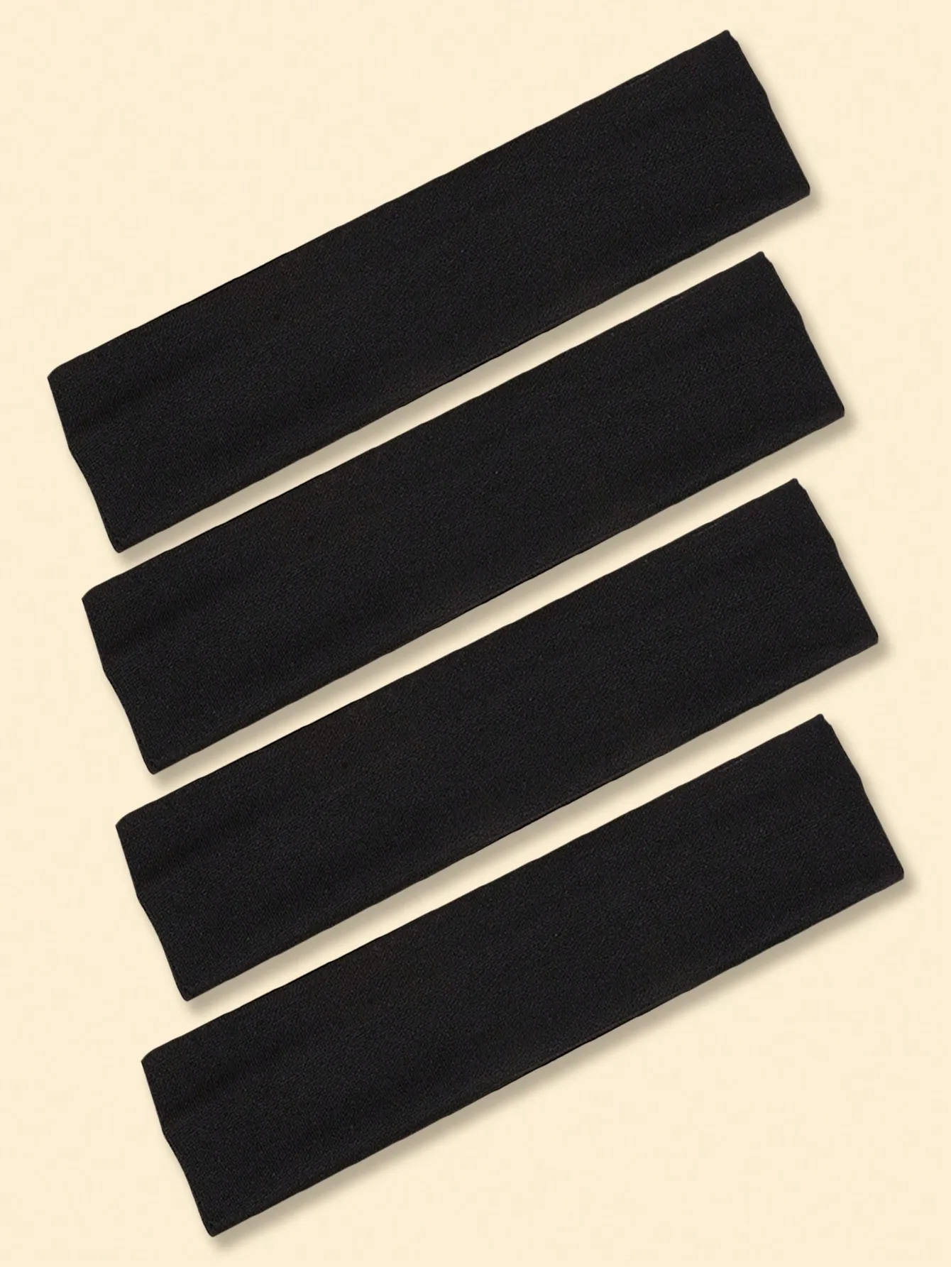4 Stück 2 Zoll breite, schlichte Yoga-Sport-Stirnbänder für Damen, rutschfest, feuchtigkeitsableitend, dehnbar – Detail 3