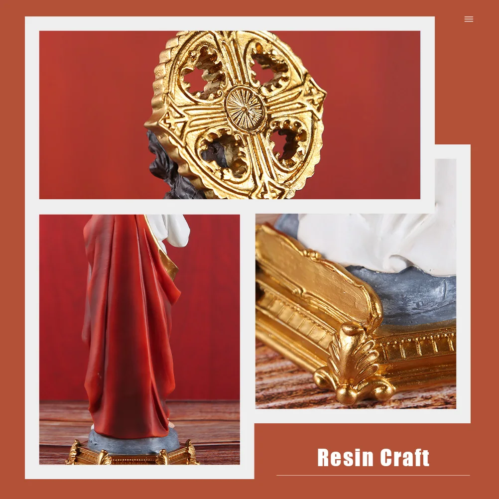 

Holy Jesus Statue Mini Sacred Christmas Indoor Decorations Gifts Resin Craft Home Adornment Religious Art Piece