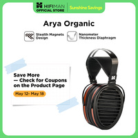 HIFIMAN Arya Organic Full-Size Over-Ear Open-Back Planar Magnetic Headphone with Stealth Magnets for Audiophiles, Home & Studio