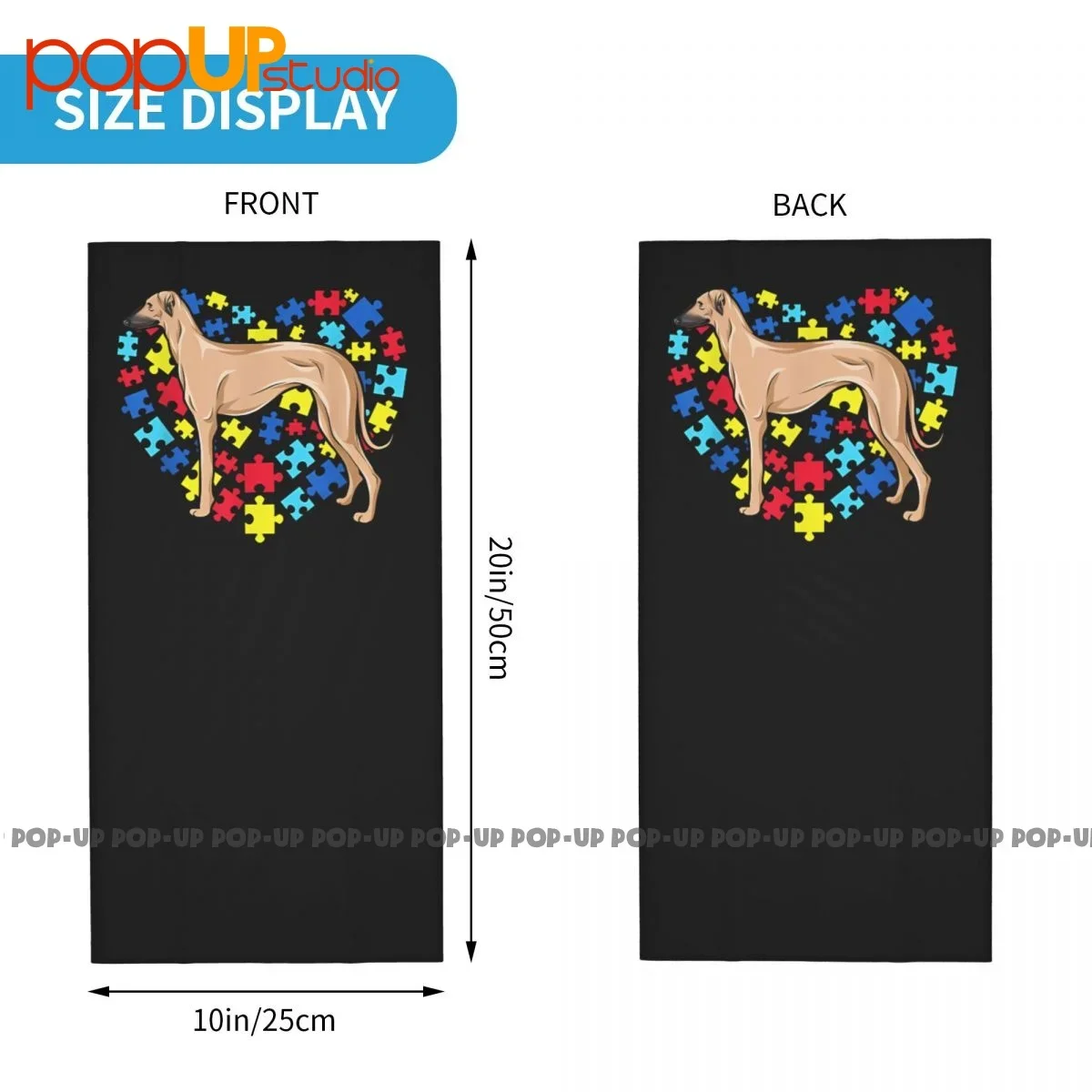 Осведомленность об аутизме Sloughi собачий шейный Гетр бандана шарф маска для лица