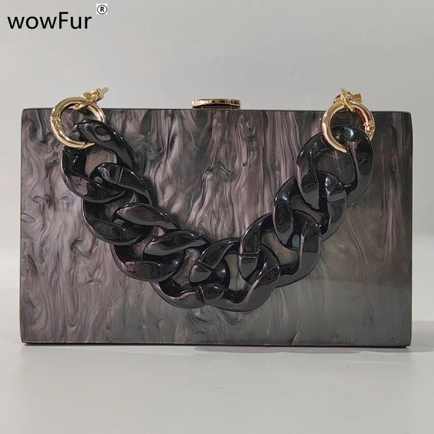 Pearl Black Luxury Women Small Box Chain Crossbody Bag Brand Lady Handbags And Purses Clutch Evening Party Bag Mini Suitcase Pur