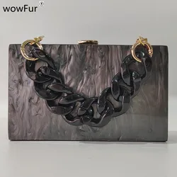 Pearl Black Luxury Women Small Box Chain Crossbody Bag Brand Lady borse e portamonete pochette Evening Party Bag Mini valigia Pur