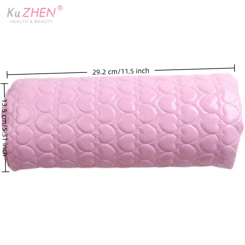 1 قطعة الجلود + الإسفنج مانيكير وسادة اليد وسادة ووسادة مربع القلب الجلود وسادة اليد صالون الأظافر أدوات الأظافر