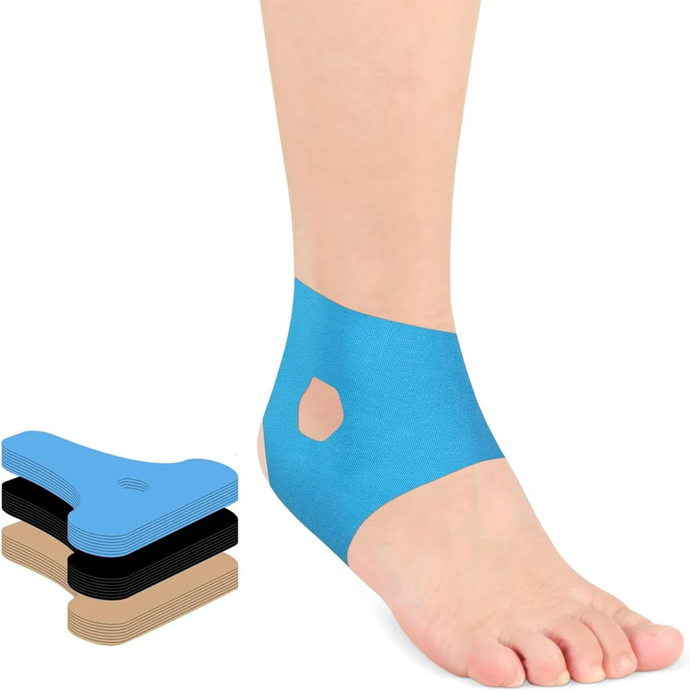 20Pcs/Set Precut Kinesiology Tape for Ankle, Upgraded Ankle Tape Athletic, Support & Pain Relief, Stronger