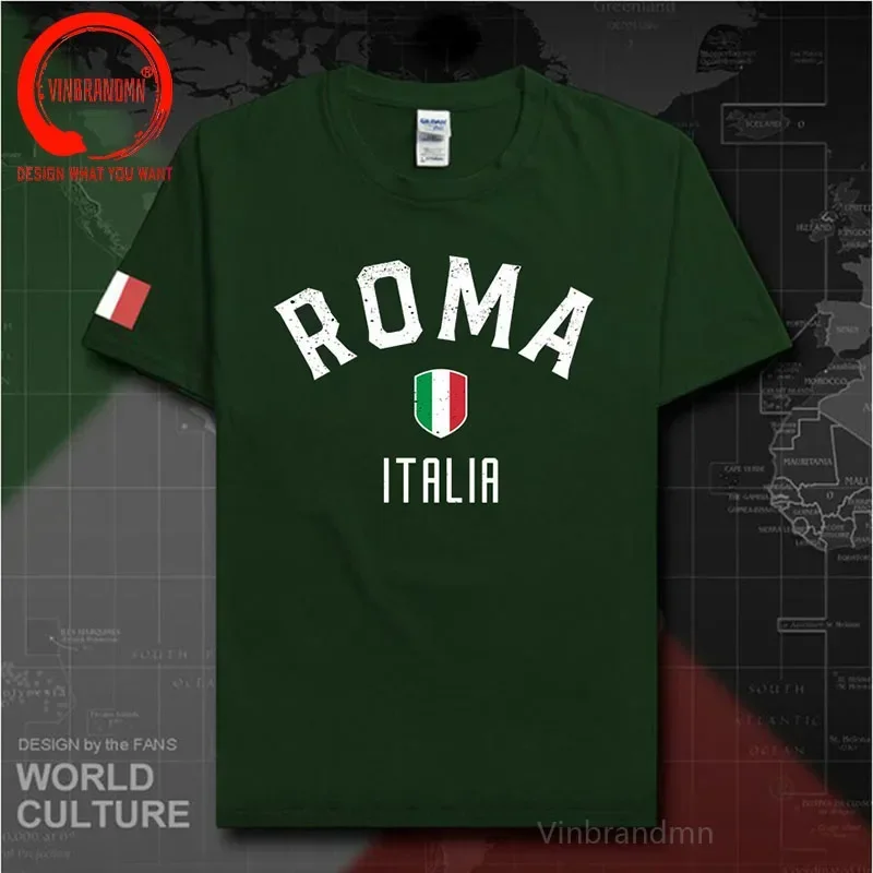 Funny Vintage Roma Italia T Shirt Men Rome Italy Flag T-shirt Retro Italian Design Jerseys ITA Nation Team Tops tshirt Camisetas