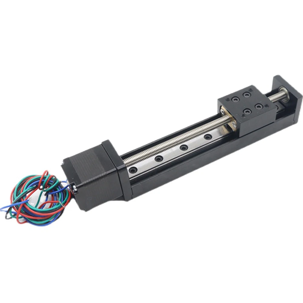 

T6 Lead Screw 200mm T-type Sliding Table Rail Linear Stage Transport Guide Platform Pitch 1-12mm NEMA11 28MM Stepper Motor