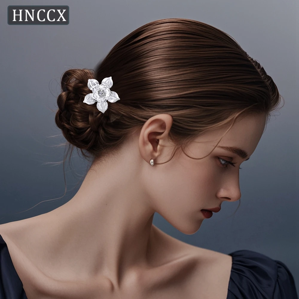 

YouLaPan Bridal Wedding Hairpin Handmade Simulated Flowers Elegant Ladies Banquet Dancing Party Everyday Hair Accessories HP776