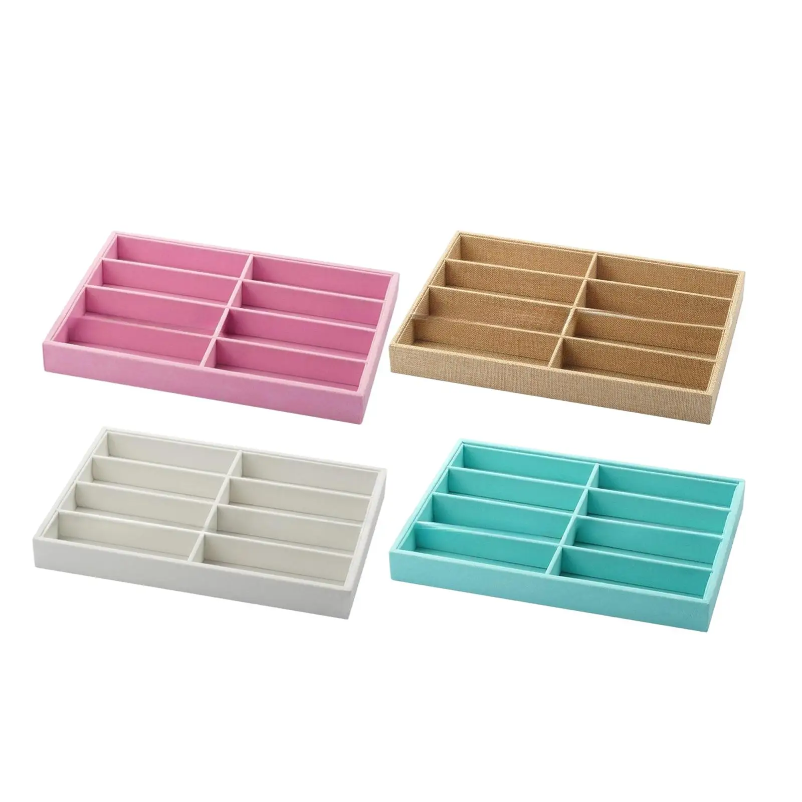 Sunglasses Organizer Tray Portable Modern 8 Grids for Desktop Home Bedroom