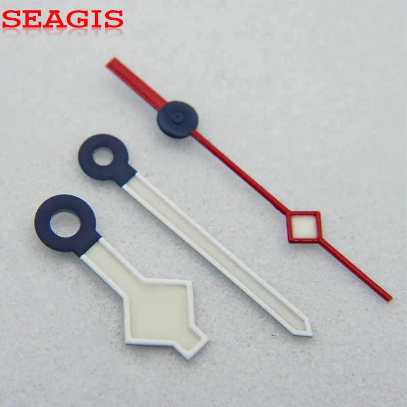 SEAGIS Adapt Tud or Watch Hands Snowflake Hands Fit 8N24 Movement Blue lume Watch Accessory