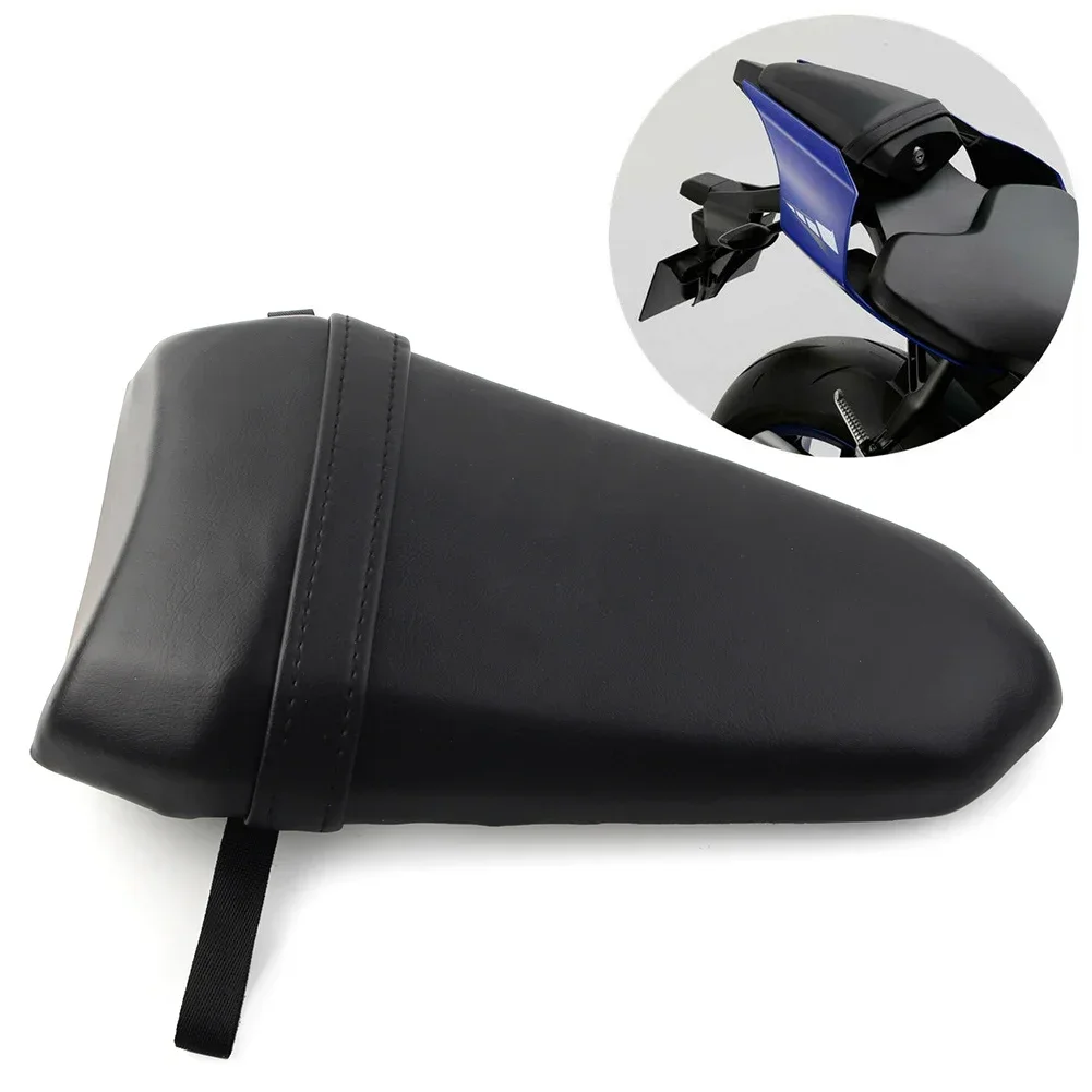 For Yamaha YZF R1 YZFR1 2015-2023 Motorcycle Rear Pillion Passenger Seat Leather Cushion Pad YZF-R6 R6 2017-2020 2021 2022
