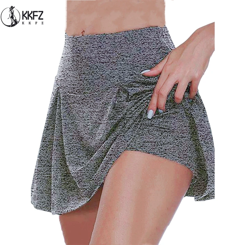 12 Colour Versatile Y2K High-Waist Skort - Breathable Stretch Fabric for All-Season Sports Fashion Non-Sheer Comfort Fit