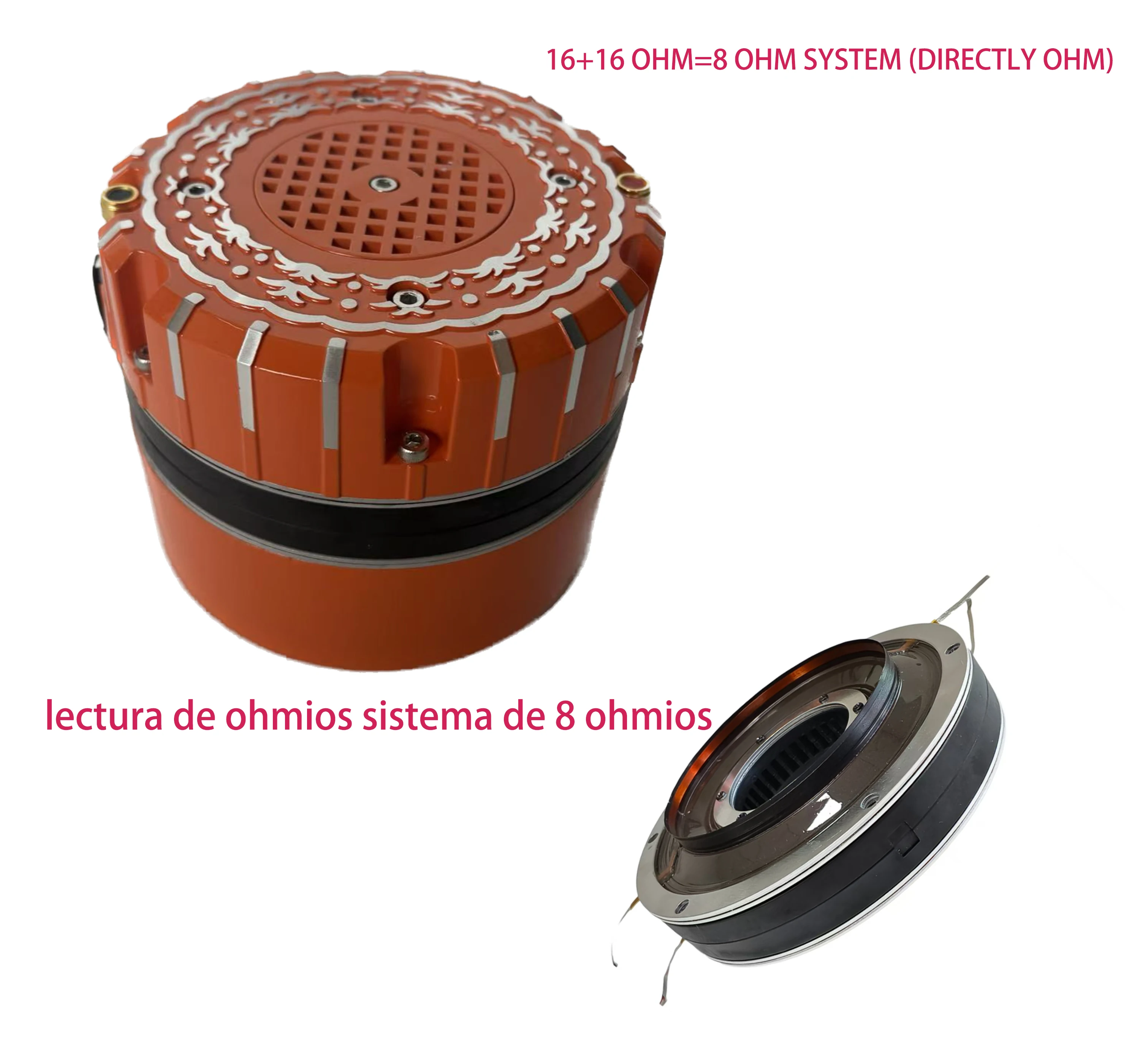 Dual Coil 89 mm Driver  N38SH Car Audio  Directly 8 Ohm System Mid Range Compression Driver Unit Stock Driver