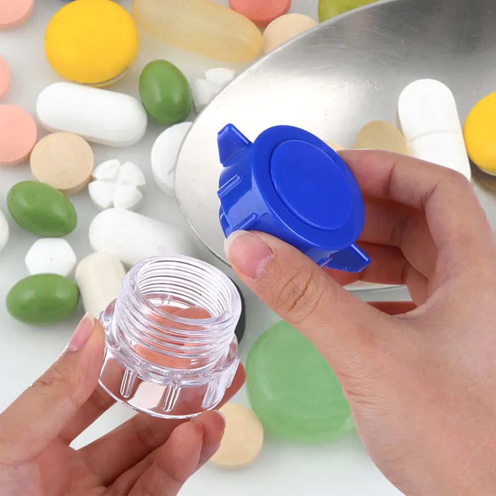 

2pcs Pill Grinder For Babies Fine Grinding Durable Portable Compact Medicine Grinding Tool Detachable Tablet Splitter For