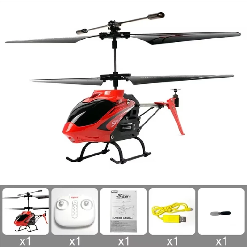 

Мини-вертолет SYMA S5H на радиоуправлении 2.4G - с гироскопом, фиксацией хвостового узла, удержанием высоты, 360 градусов ° Игрушка для детей: Легкий взлет одной кнопкой