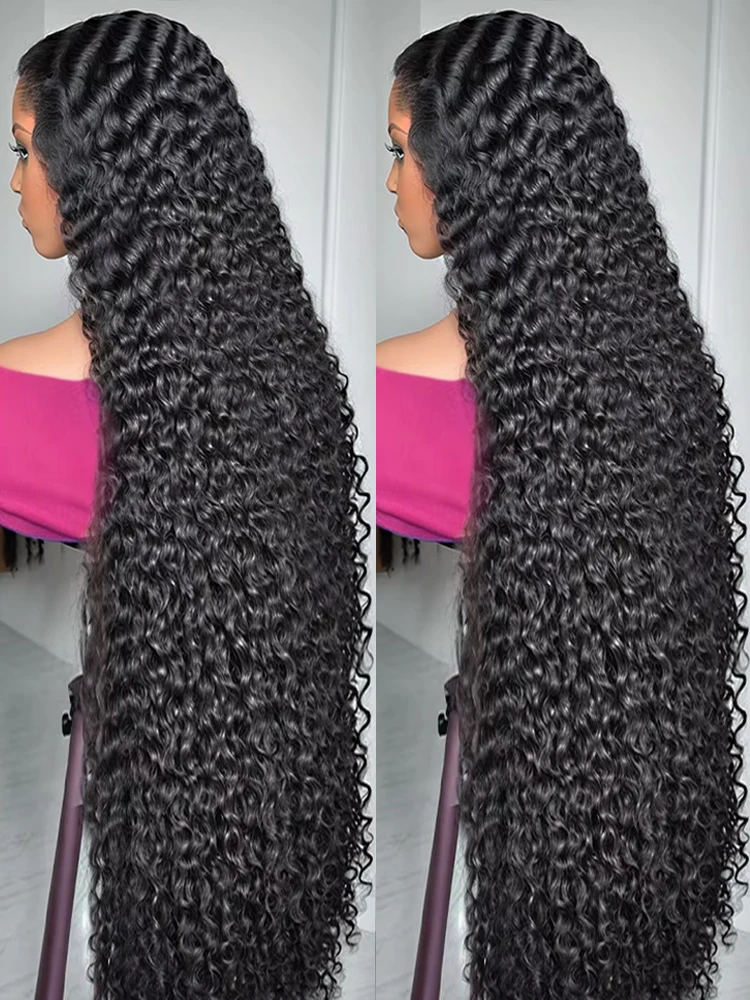 

30 40 Inch Deep Wave 360 Full Hd Lace Frontal Wigs Burmese Water Curly Wave 13x4 13x6 Transparent Lace Frontal Wig Human Hair