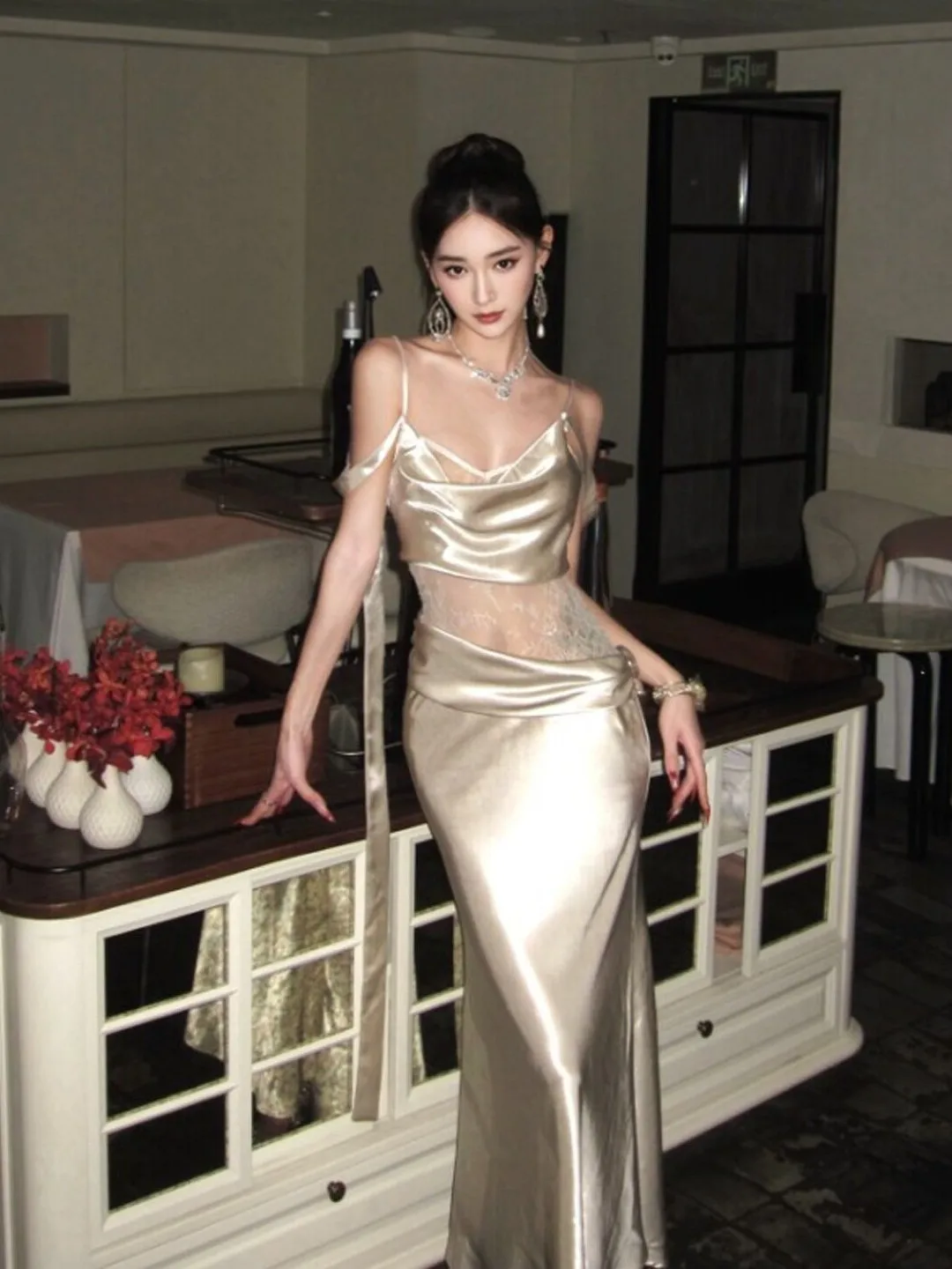 

Sexy Sister Style Bodycon Long Dress Fashionable City Commute Church Date Casual Tourist Attraction Outdoor Beach Camp Adult ...