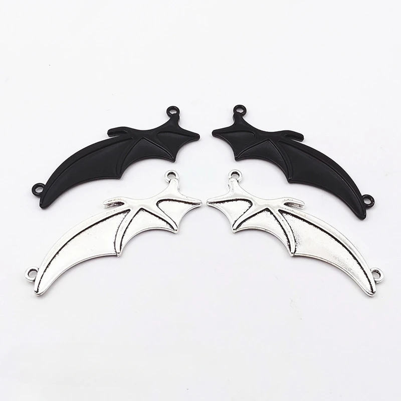 

20PcsVampire Bat Wings Charms Halloween Alloy Pendant For Making Diy Bracelet Necklace Keychain Handmade Accessories Supplies