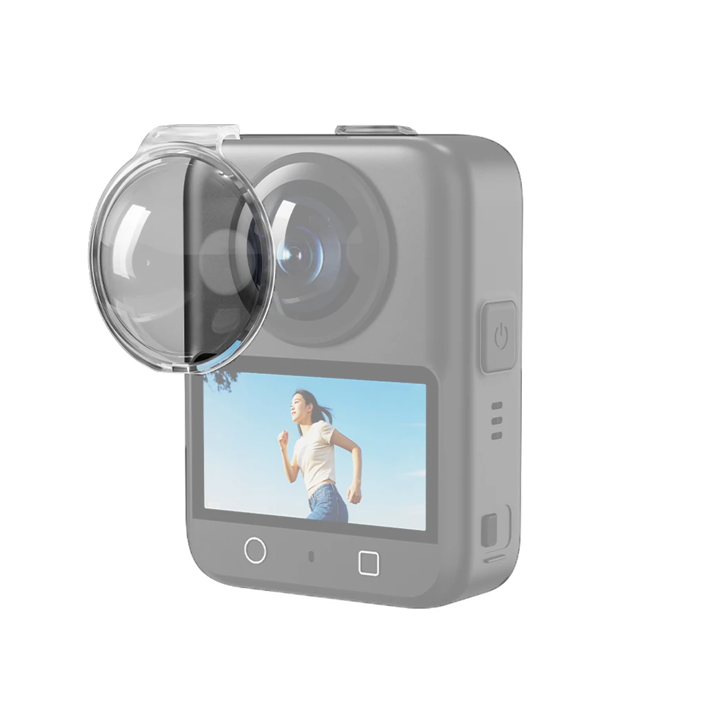 حامل قاعدة من السيليكون مضاد للانزلاق لملحقات كاميرا DJI Osmo360 / غطاء حماية للعدسة البلاستيكية / جراب من السيليكون