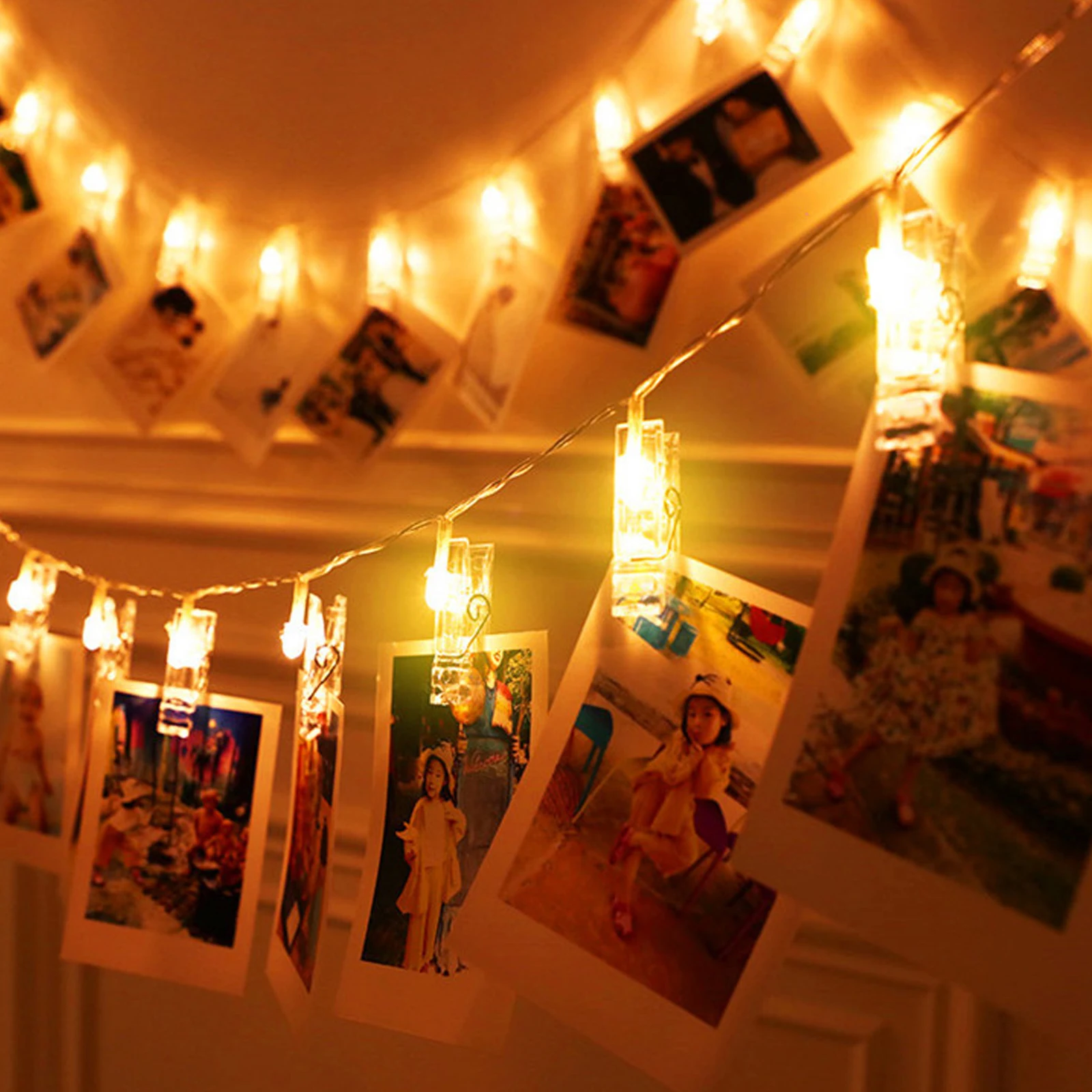 

Clip Decoration Led Festival Party Home Wedding Holiday Decorative Lights String Lamp Ornament Gift Party Photo Decor Wedding