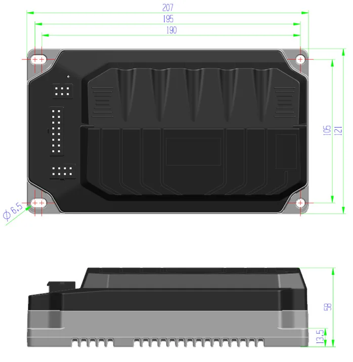 DKYS 72V120A Sine Wave Brushless DC FOC Vector Motor Controller For Electric Scooter DK72350 Static 120A