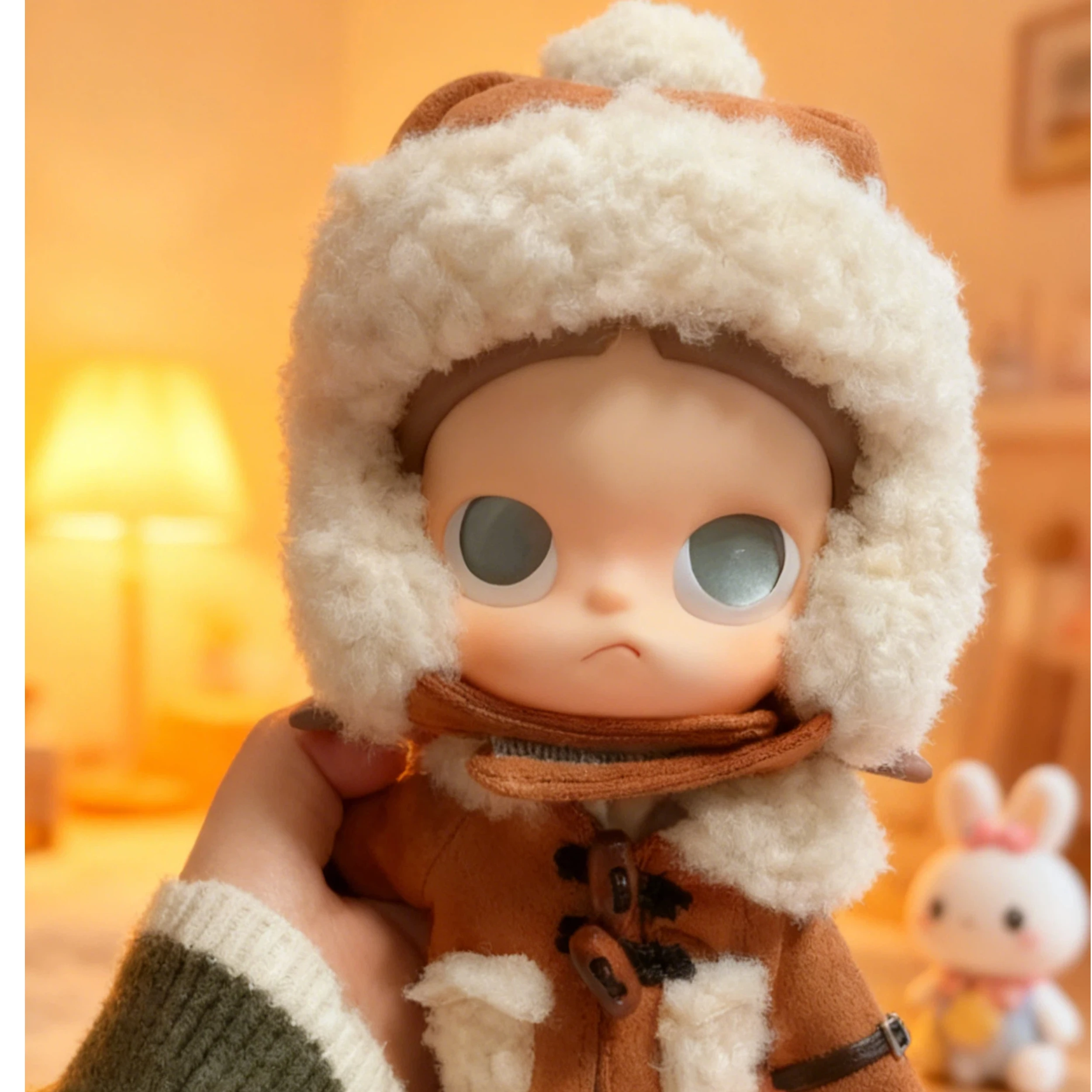 For Zsiga Mobile Doll Clothing Hat 1/8 Autumn Winter Set Trendy  White Orange Doll Accessories Gift Soft New Cute Clothes view 3
