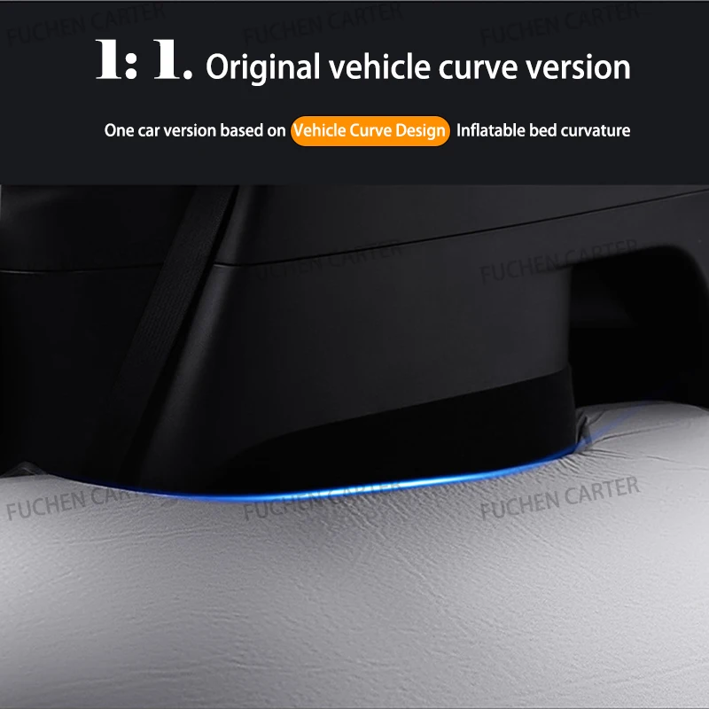 Outdoor Camping Inflatable Special Suede Fabric Car Travel Bed for Tesla Model 3 Model Y 2017-2025 Inflatable Air Mattress - view 4