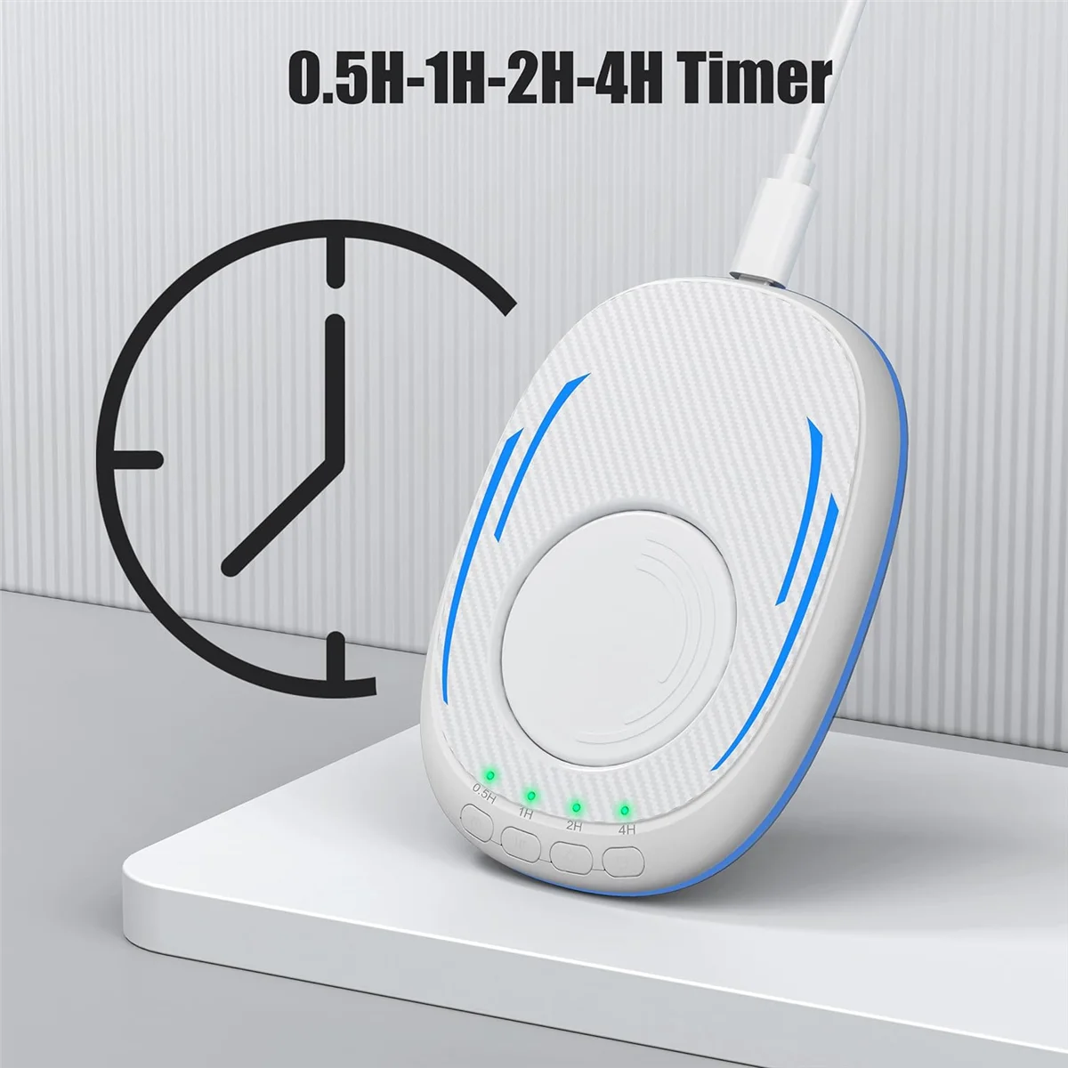 N35R_DU Mouse Mover Undetectable with Timer, Silent Mouse Jiggler, White