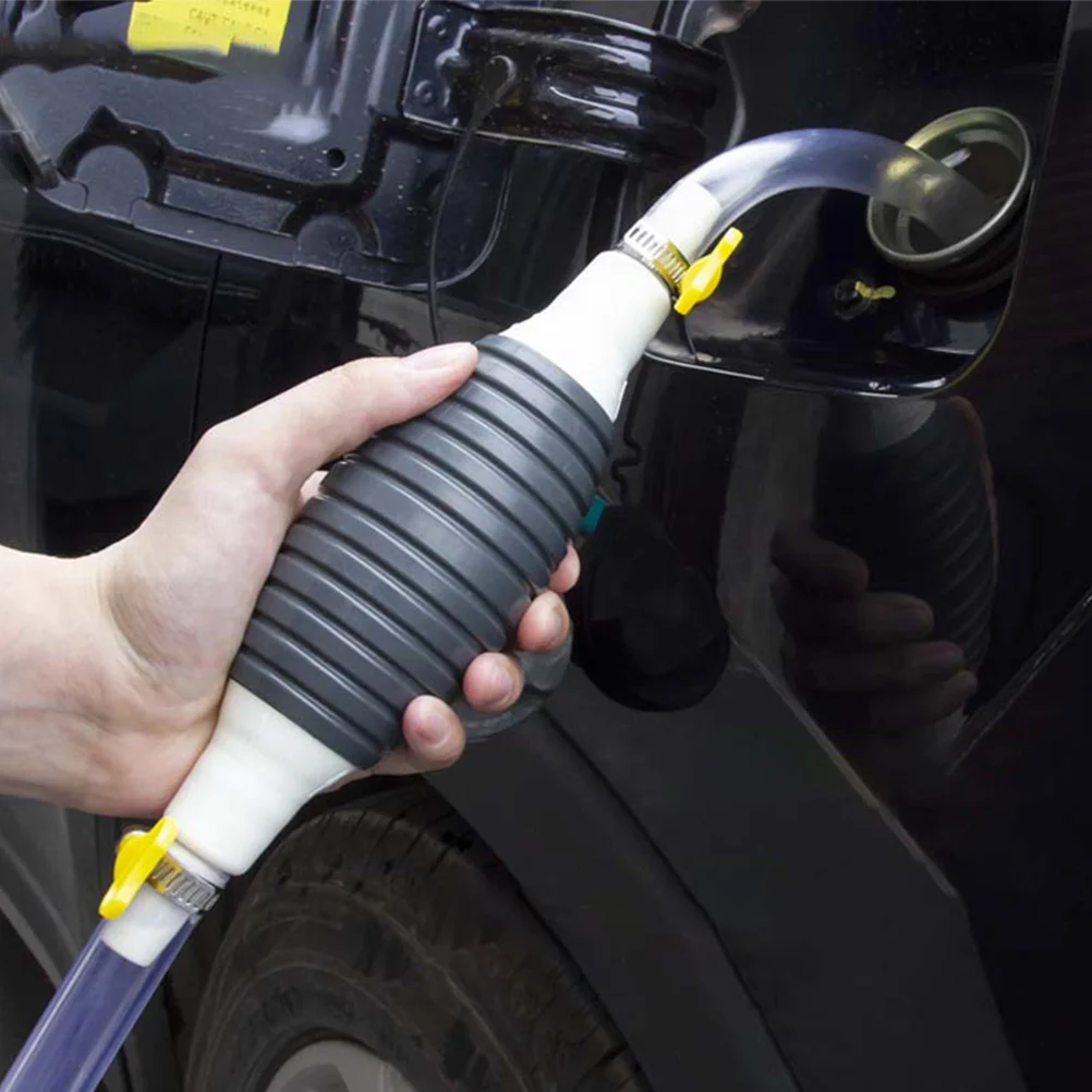 

Water Pump Oil Suction Pipe Manual Fuel Transfer Hose for Gasoline 300x1CM Plastic