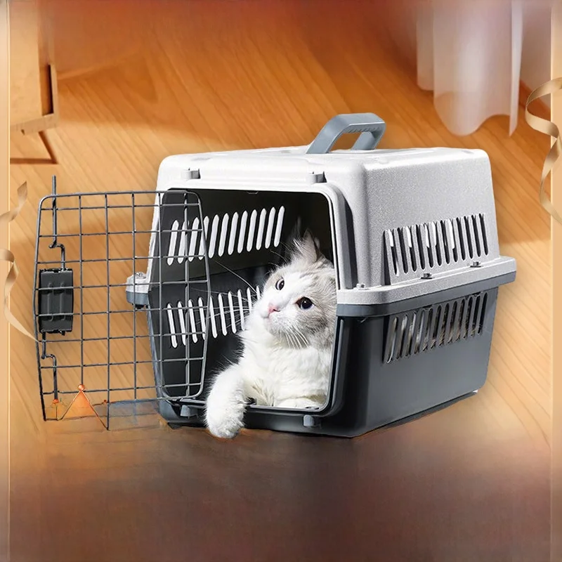 

Переноска для животных Pet Air Cargo Box: клетка для перевозки маленьких собак, подходит для путешествий на открытом воздухе, для кошек и маленьких собак.