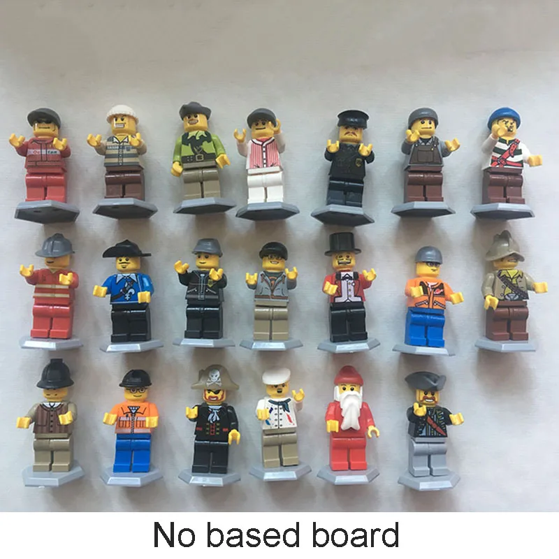 38mm Plastic Capsule Occupation Figurines Plastic Capsule Toys for Vending Machine Blocks Accessory Kids Gift