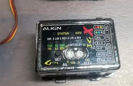 Align 3GX Programmable Flybarless System For ALZ KDS T-rex 200 450 500 550 700 FBL RC Helicopter Futaba JR DSM2 Spektrum