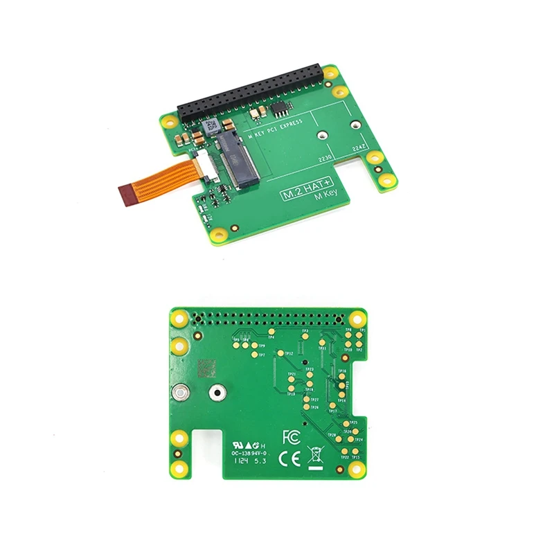 WISH для Raspberry Pi 5 M.2 HAT + Gen2 Gen3 NVME M.2 SSD 2230/2242 Размер M Ключ PCI Express Плата расширения GPIO