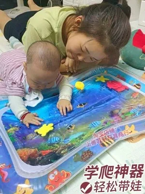 Baby learns to crawl with a magical toy that prevents falling and crawling, guides fitness practice, pats water mats, 0-1 years