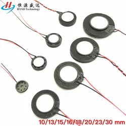 2pcs 8 Ohms 1 Watt Ultra-thin Horn Speaker 1W 8R Diameter 10mm 13mm 15mm 16mm 18mm 20mm 23mm 25mm 30mm two-line Loudspeaker