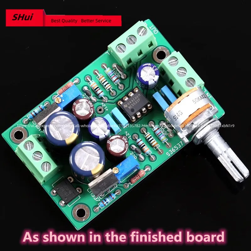 Excellent sound quality, full direct coupling and dual operational amplifier front-stage finished board (the circuit recommended